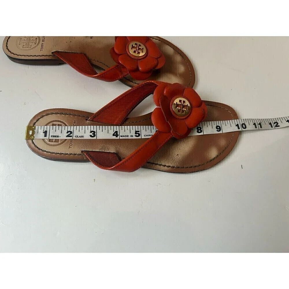 Tory Burch Breely Orange Thong Sandals